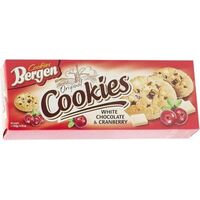 Bergen cookies white chocolate & cranberry 130g