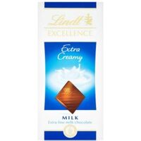 Lindt mléčná čokoláda extra creamy 100g