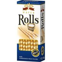 Cokiesland wafer rolls milk 160g