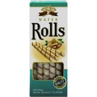 Cookiesland wafer rolls peanut 160g