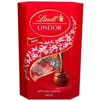 Lindt lindor milk cornet 137g