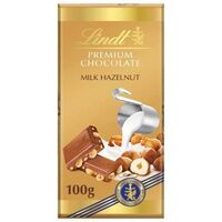Lindt gold tablet milk hazelnut 100g