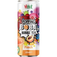 Vinut bubble tea 320ml s příchutí broskve