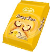 JIW crispy cones vanilla flavoured cream 130g
