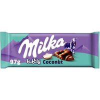 Milka bubbly coconut 97g LE