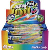 Fini Jumbo želé tornado s kyselým posypem /40/ 50g