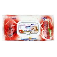 Lara vlhčené ubrousky wild rose 120ks