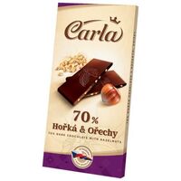 Carla čokoláda hořká lískový ořech 80g