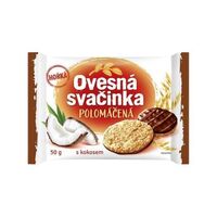 Ovesná svačinka s kokosem polomačená hořká fammilky 50g