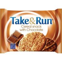 Take Run sušenky s čokoládou polomáčené 50g