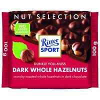 Ritter Sport dark whole hazelnuts 100g