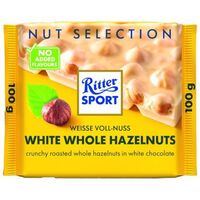 Ritter Sport white whole hazelnuts 100g