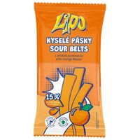 LIPO Kyselé pásky pomeranč 80g