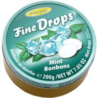 Woogie fine drops mint 200g