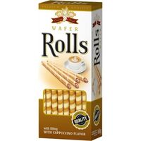 Cokiesland wafer rolls cappuccino 160g