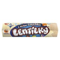 Orion Lentilky dražé bílé hexatuba 34g