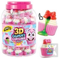JohnyBee želé dóza @60ks 3d gummy cupcake /6/ 1080g