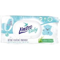 Linteo Baby vlhčené ubrousky 80ks Aloe Vera s klipem