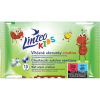 Linteo Vlhčené ubrousky Kids školní 15ks