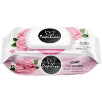 Papilion Vlhčené ubrousky rose s klipem 100ks
